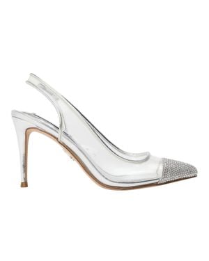 Steve Madden "Leena" Metallic Pumps Für Damen, Sling Back - Weiß