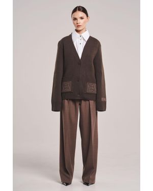 Bennu Brauner Damen Cardigan