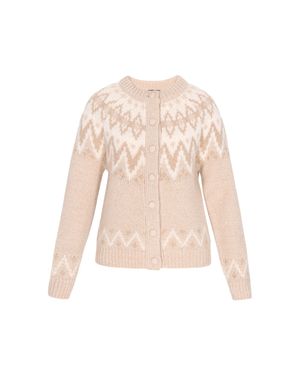 Dreimaster Strickjacke Frauen Mehrfarbig - Natur