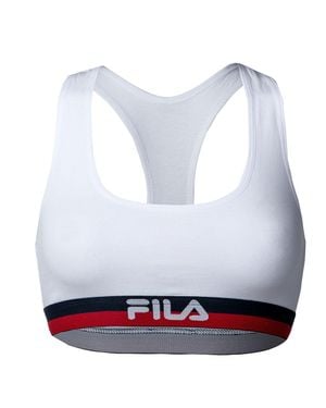 Fila Reggiseno Donna Bustier Stretch Baumwolle - Weiß