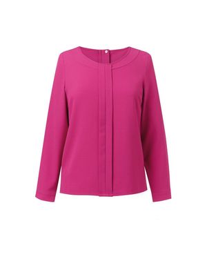 Brook Taverner "Roma" Bluse Für Damen Langärmlig - Pink