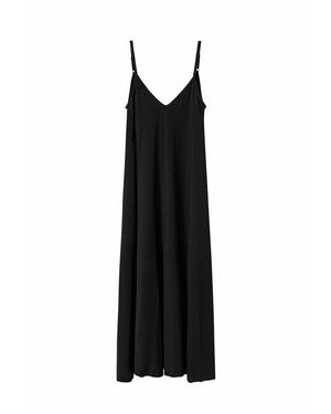 Basiclo Chloe Long Dress - Schwarz