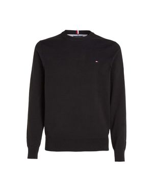 Tommy Hilfiger "1985" Pullover Top Rundhalsausschnitt Für Herren - Schwarz