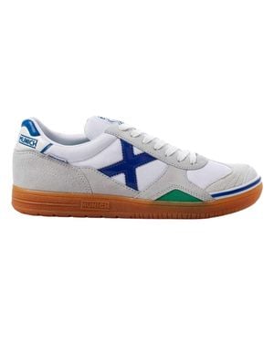 Munich "Gresca" Mit Unterschriften Hallenfußballschuhe Für Herren, Verstärkte Zehe /Blau)