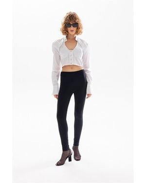 Rivus Reißverschluss Leggings - Blau