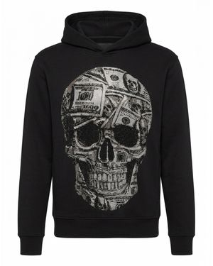 Philipp Plein Kapuzen-Sweatshirt Skull - Schwarz