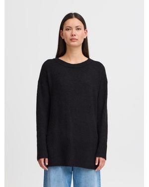 Ichi Damen Schwarzer Ihkamara Pullover