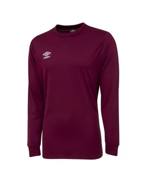 Umbro "Club" Trikot Für Herren Langärmlig (Weinrot) - Lila