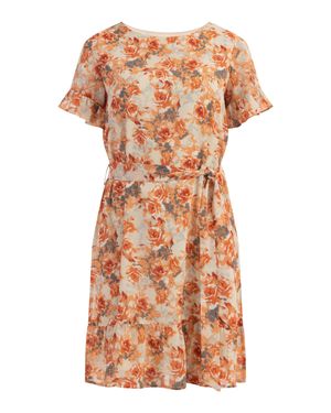 Usha Kleid Damen Hellgelb - Orange