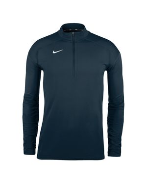 Nike "Dry Element" Oberteil Für Herren, Weiter Stehkragen, Laufen (Obsidianschwarz) - Blau