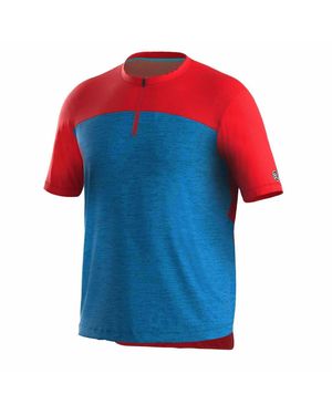 Bicycle Line "Sentiero" Radfahr-Trikot Für Herren, Kurzärmlig (Avio-Blau)