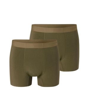 Schiesser Herren Trunk Modern Bondedunterhose, Unterwäsche, Boxer Trunk - Grün