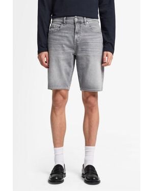 7 For All Mankind Herren Jeans Regular Shorts Shorts - Blau