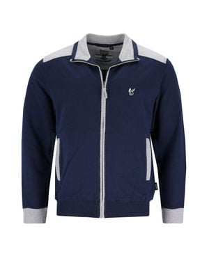 Hajo H Freizeit Jacke Klima-Komfort Sweatjacke - Blau