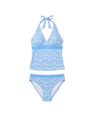 Mountain Warehouse "Ocean Notion" Tankini-Oberteil Für Damen (Leuchtendes) - Blau
