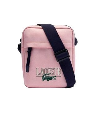 Lacoste Umhängetasche, Logo Bedruckt) - Pink