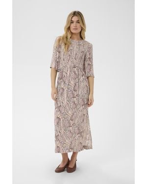 Saint Tropez Kleid Shaktisz Kleid Gerade Passform - Natur