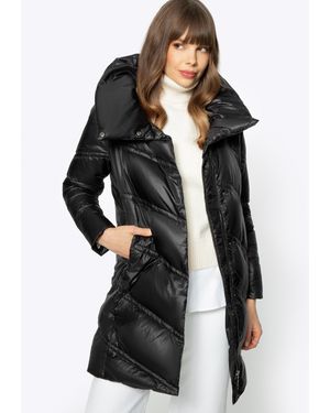 Wittchen Damen-Daunenjacke Mit Stehkragen, Schwarzes Nylon