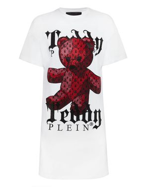 Philipp Plein Kleid Monogram - Weiß