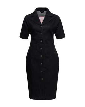 Queen Kerosin Damen Kleid Rebel Queens - Schwarz