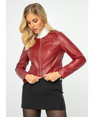 Wittchen Damenjacke Mit Perforationen, Aus Öko-Leder - Rot