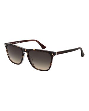 Web Acetat Sonnenbrille - Schwarz