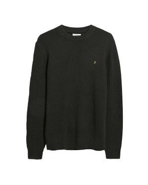 Farah "Foraker" Sweatshirt Für Herren, Rundhalsausschnitt - Schwarz