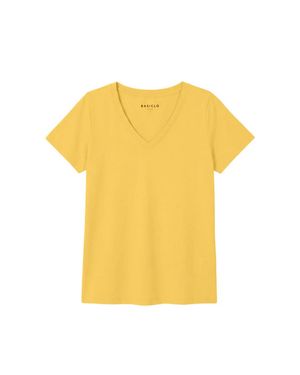 Basiclo V-Neck Premium T-Shirt - Gelb