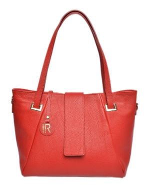 Isabella Rhea Rindsledertasche - Rot