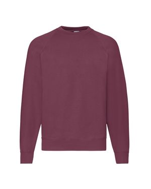 Fruit Of The Loom "Classic" Sweatshirt Für Herren Raglanärmel (Burgunderrot) - Lila