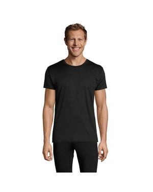 Sol's "Sprint" T-Shirt Für Herren/Damen - Schwarz