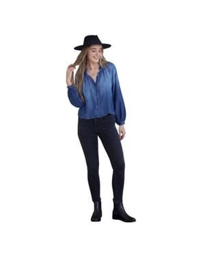 Bella Dahl Hemd Für Damen, Fließend, Leger, Weite Ärmel (Dunkelblau)