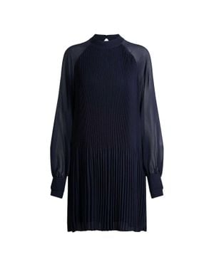 BOSS "Dolumi" Kleid Für Damen, Hoch Geschnitten (Dunkelblau)