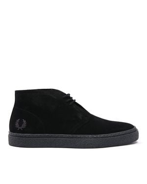 Fred Perry Boots Hawley Chukka Daim Pour Homme En Noir - Schwarz