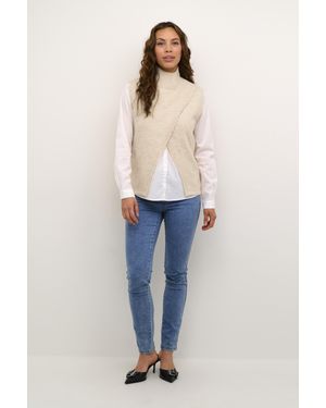 Kaffe Strickpullover Regular Fit - Blau