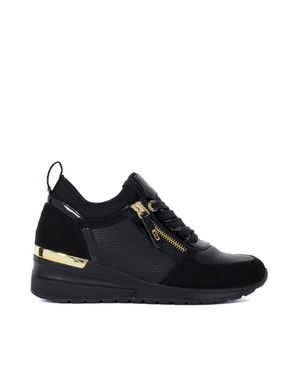 Dune "Eilisia" Sneaker Für Damen, Keilabsatz - Schwarz