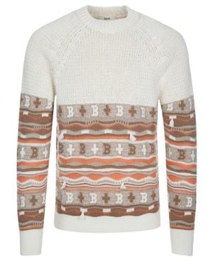 Bally Strickpullover Pullover - Weiß