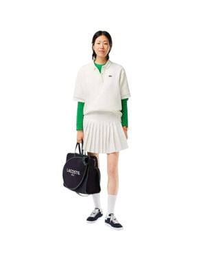 Lacoste "Roland Garros Edition" Rock Für Damen (Cremefarbe) - Grün