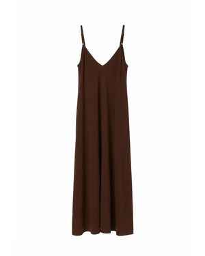 Basiclo Chloe Long Dress - Braun