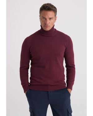 Felix Hardy Pullover Rollkragenpullover - Rot