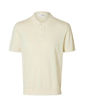 SELECTED Poloshirt - Weiß