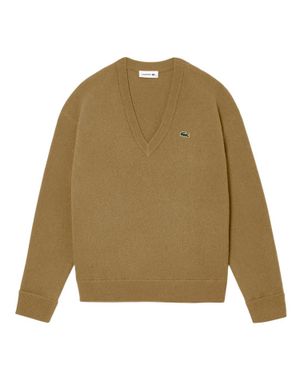 Lacoste "Carded" Pullover Für Damen, Perlmuster Leger - Grün
