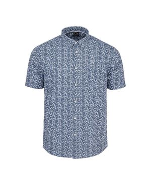 Ben Sherman Hemd Für Herren, Kurzärmlig - Blau