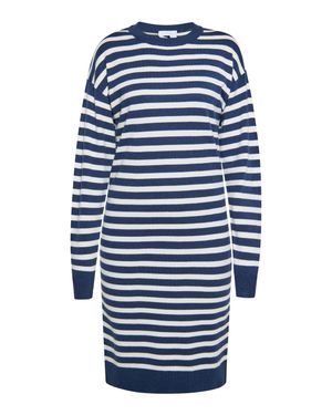Usha Kleid Damen Weiss - Blau