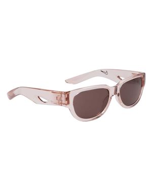 Nike "Ii" Rechteck-Sonnenbrille, Kunststoff (Veilchen/Mauve) - Braun