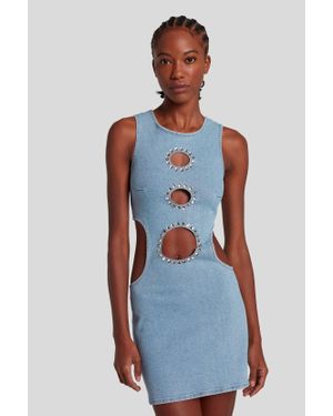 7 For All Mankind Damen Babe Dress - Blau