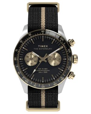 Timex Waterbury Heritage Herren Armbanduhr Tw2Y35400 - Schwarz