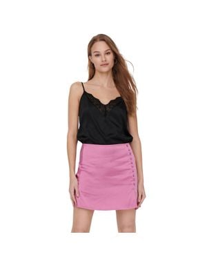 ONLY Trägerhemd Für Damen, Spitze - Schwarz