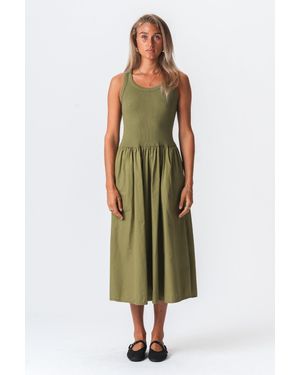 TeeShoppen Hanna Kleid - Grün