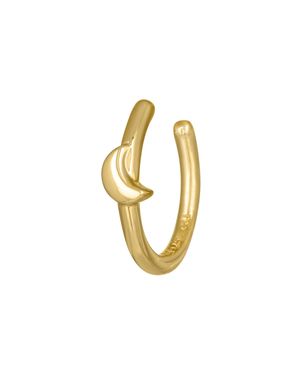 Caï Ear Cuff 925 Silber Vergoldet Mond Luna - Mettallic